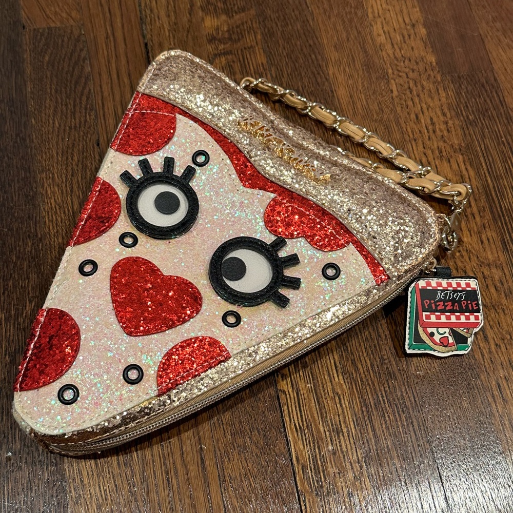 Betsy Johnson Pizza Wristlet